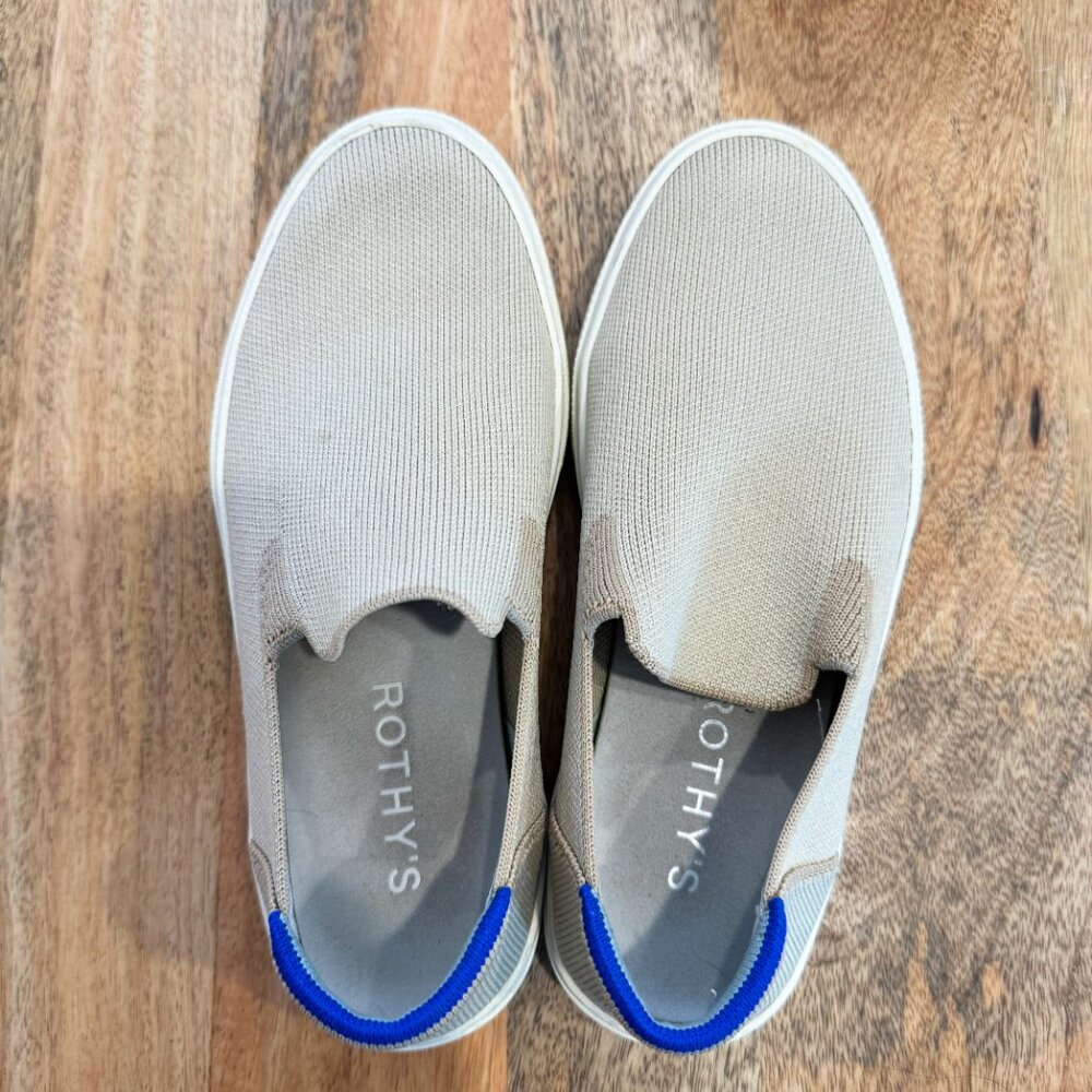 Rothy The Original Slip On Sneaker in Sand Size 8 - Picture 3 of 10
